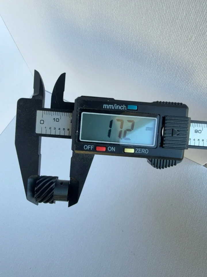Elna 11 tooth hook drive gear overall length measurement