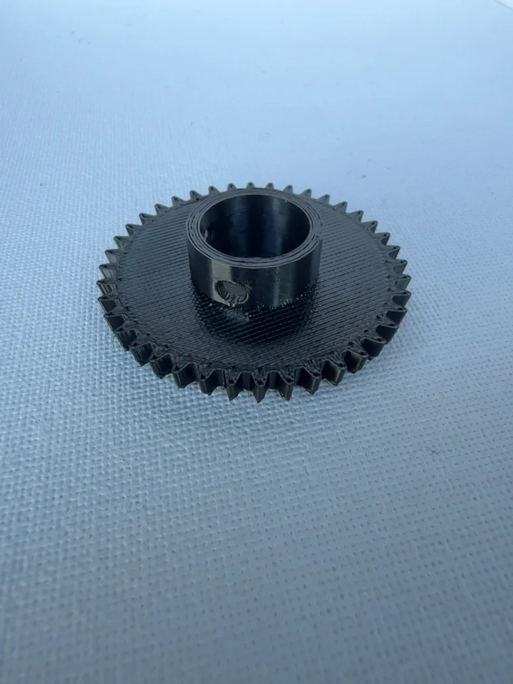 Original photograph of the Elna Elnita 250 stitch selection gear